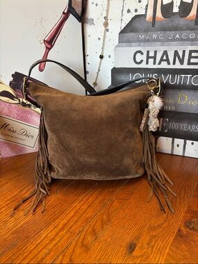 Coach Vintage Suede Fringe Small Hobo